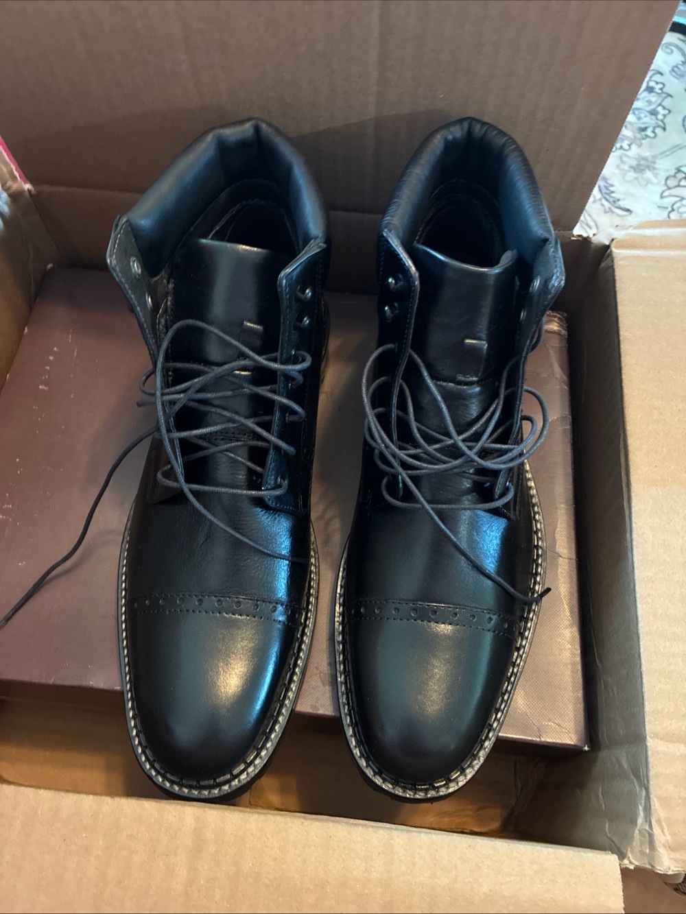 Men's Black Leather Chukka Boots - Classic Lace-Up Ankle Boot